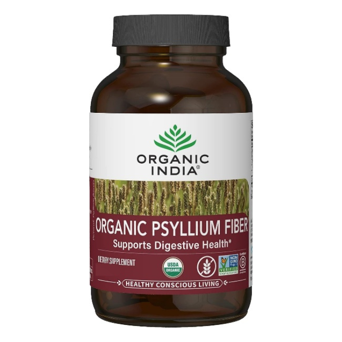 Organic India Psyllium Fiber - 90 Capsules Organic India