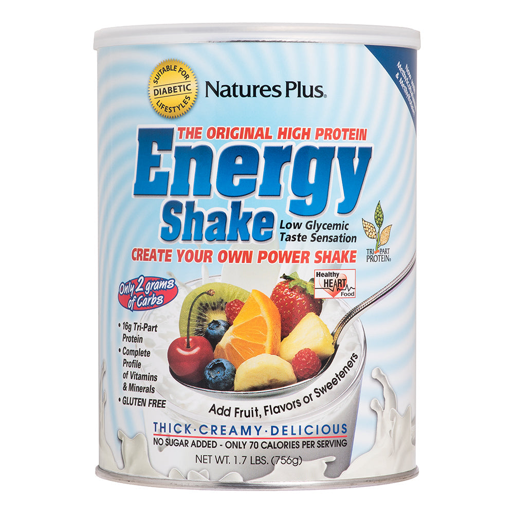 Natures Plus Energy Shake Protein No sugar 1.7 Lb Cans - (756g) Natures Plus