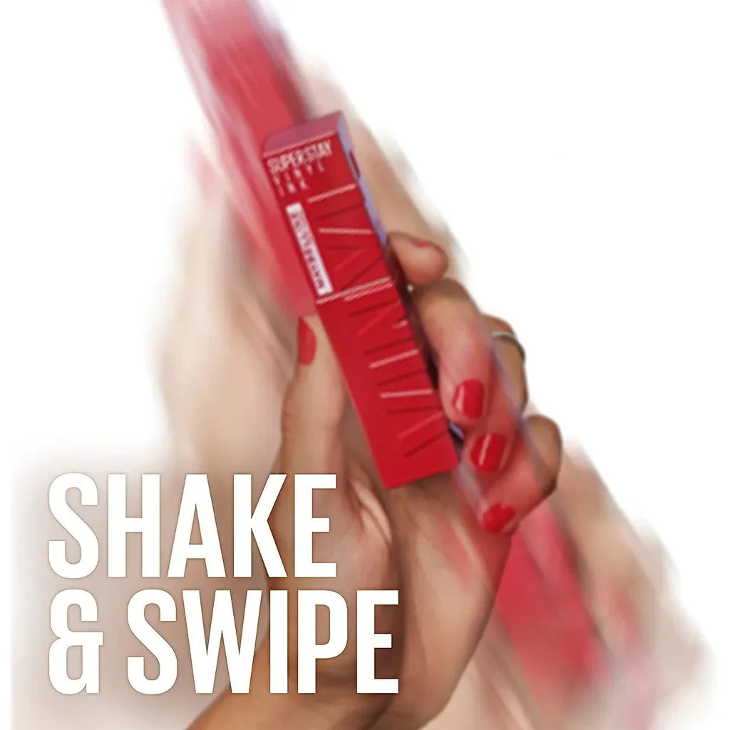 Maybelline New York Super Stay Vinyl Ink, Longwear Transfer Proof Liquid Lipstick, 15 Peachy Maybelline