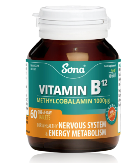 Sona Vitamin B12 1,000 µg – 60 Tablets sona