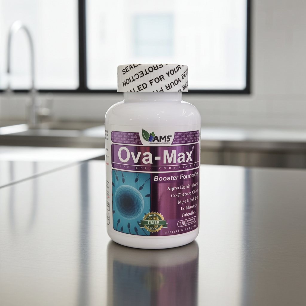 AMS Ova-Max Prenatal Support Vegetable Capsules, Conception And Fertility Supplement, Pack of 120's AMS
