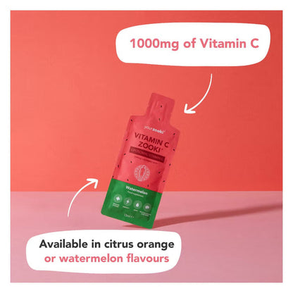 Zooki Liposomal Vitamin C 1000mg Watermelon Flavor Liquid Sachets 15ml, Pack of 14's Zooki