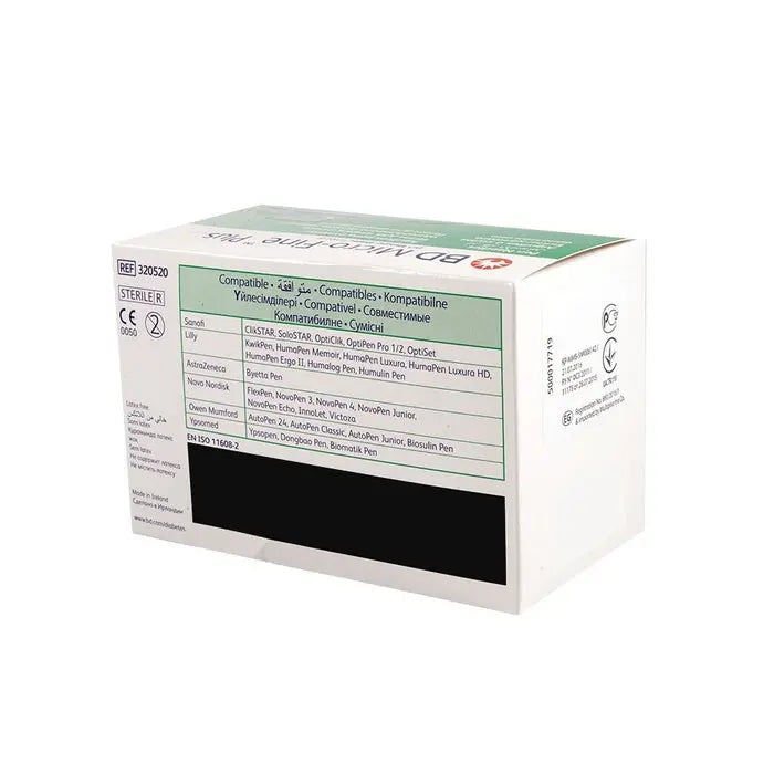 BD Micro-Fine Plus Insulin Pen Needle 32G 4 mm 100's BD