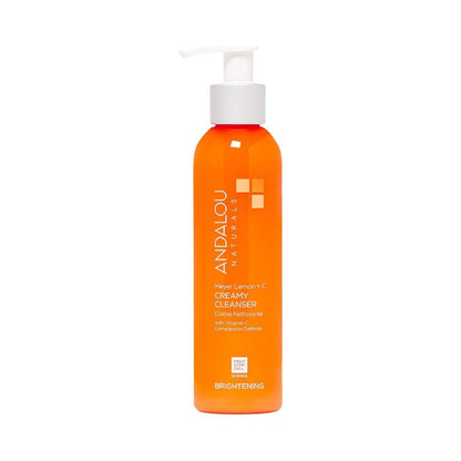 Andalou Naturals Brightening Meyer Lemon + C Creamy Cleanser, Illuminating Face Wash - 178ml Andalou Naturals