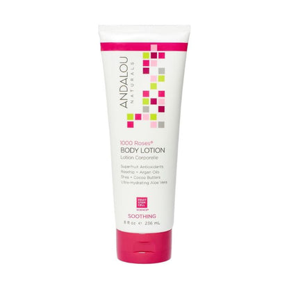 Andalou Naturals 1000 Roses Soothing Body Lotion, Hydrating Lotion for Sensitive Skin - 236ml Andalou Naturals
