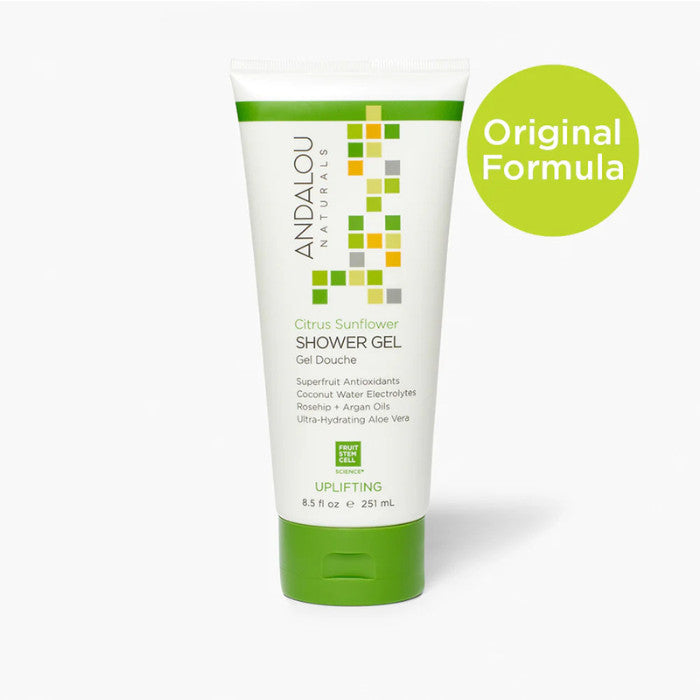 Andalou Naturals Citrus Verbena Uplifting Shower Gel, Energizing, - 251 ml Andalou Naturals