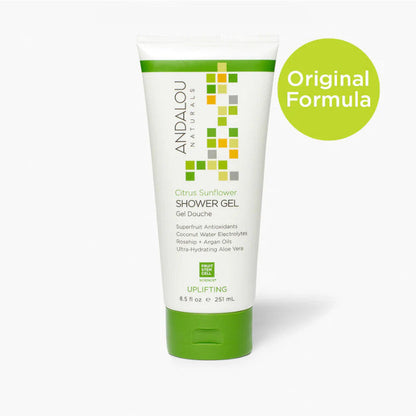 Andalou Naturals Citrus Verbena Uplifting Shower Gel, Energizing, - 251 ml Andalou Naturals