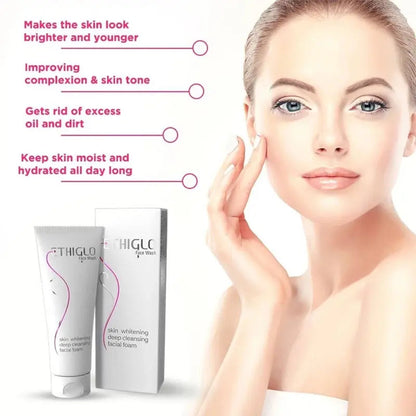 Ethiglo Skin Whitening Deep Cleansing Facial Foam 70g Ethiglo