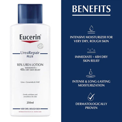 Eucerin UreaRepair Plus 10% Urea Lotion For Dry & Rough Skin 250ml Eucerin