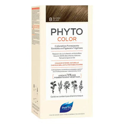Phyto PhytoColor Permanent Hair Color Cream - 8 Light Blonde Phyto