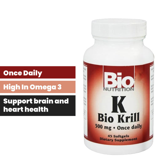 Bio Nutrition Krill 500mg 45 Softgels Bio Nutrition