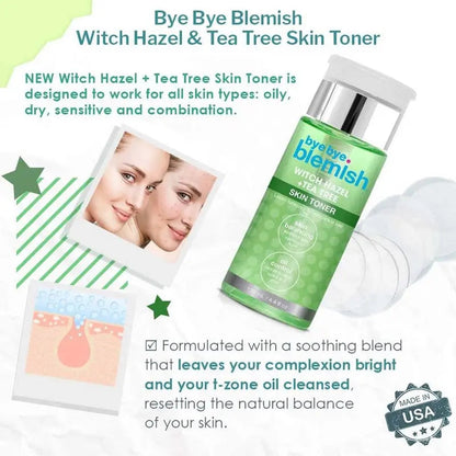 Bye Bye Blemish Witch Hazel + Tea Tree Skin Balancing Toner 130ml Bye Bye Blemish