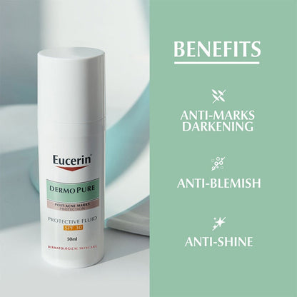 Eucerin Dermo Purifyer Post Blemish Anti-Mark SPF 30 Protective Fluid For Acne Prone Skin 50ml Eucerin