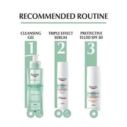 Eucerin Dermo Purifyer Post Blemish Anti-Mark SPF 30 Protective Fluid For Acne Prone Skin 50ml Eucerin