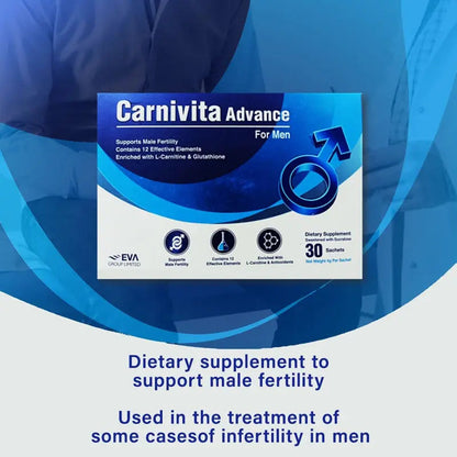 Eva Pharma Carnivita Advance Oral Powder Sachets For Men, Pack of 30's Eva Pharma