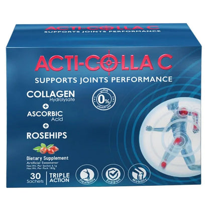 Eva Pharma Acti-Colla C Triple Action Oral Powder Sachets For Joint Support, Pack of 30's Eva Pharma