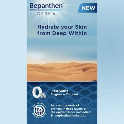Bepanthen Derma Replenishing Daily Moisturizing Body Lotion For Dry & Sensitive Skin 400ml Bepanthen