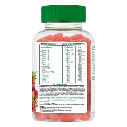 Chewy Vites Men's Multivitamin Supplement Adult Gummies, Pack of 60's Chewy Vites