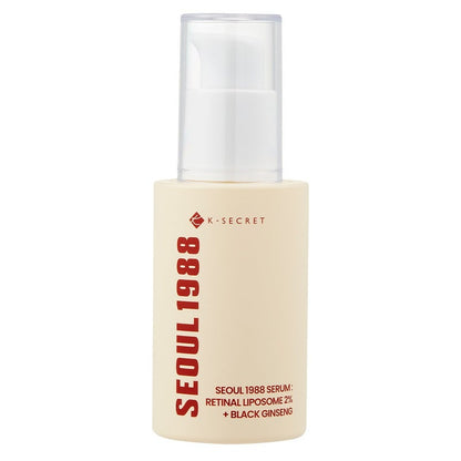 K-Secret Seoul 1988 With Retinal Liposome 2% + Black Ginseng Anti Aging Face Serum 30ml K-Secret