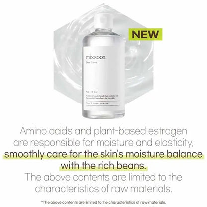 Mixsoon Bean Face Toner For All Skin Types 300ml Mixsoon