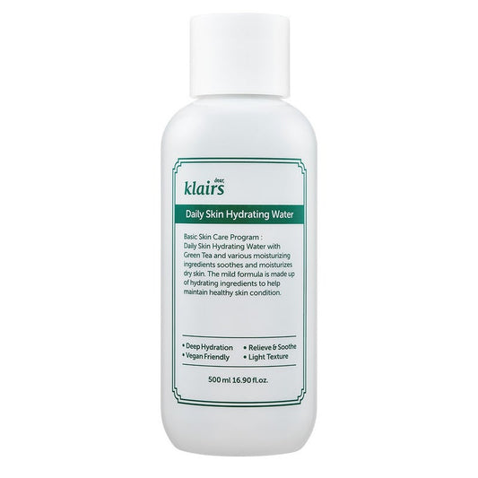 Dear Klairs Daily Skin Hydrating Water With Green Tea For Face & Body 500ml Dear Klairs