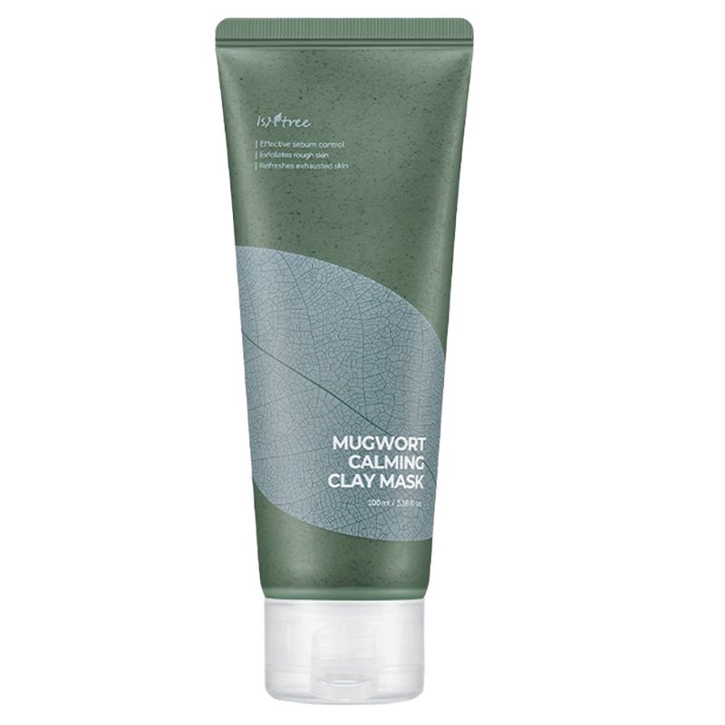 Isntree Real Mugwort Calming Clay Face Mask For All Skin Types 100ml Isntree