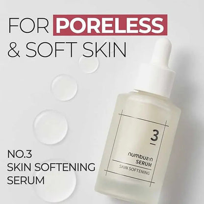 Numbuzin No 3 Skin Softening Face Serum 50ml Numbuzin