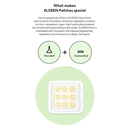 Eldeen Good Bye Blemishes Microdart Project Clear Patch, Pack of 9’s Eldeen