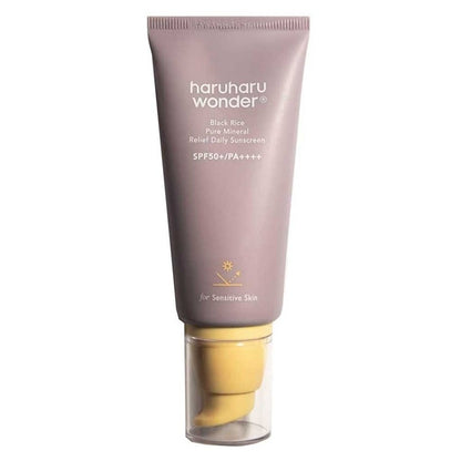 Haruharu Wonder Black Rice Pure Mineral Relief Daily Sunscreen With SPF50+ & PA++++ 50ml Haruharu Wonder