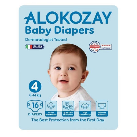 Alokozay Baby Diapers, Size 4, 8-14kg, Pack of 16's Alokozay