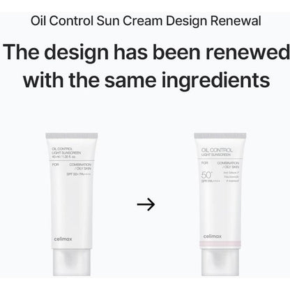 Celimax Oil Control SPF50+ PA++++ Light Sunscreen 40ml Celimax