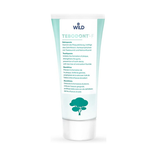 Tebodont F Toothpaste – Herbal Fluoride Toothpaste with Tea Tree Oil for Gum Health & Cavity Protection 75ml Tebodont