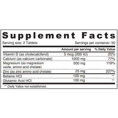 Sunshine Nutrition Calcium Magnesium Zinc With Vitamin D 100 Tablets Sunshine Nutrition