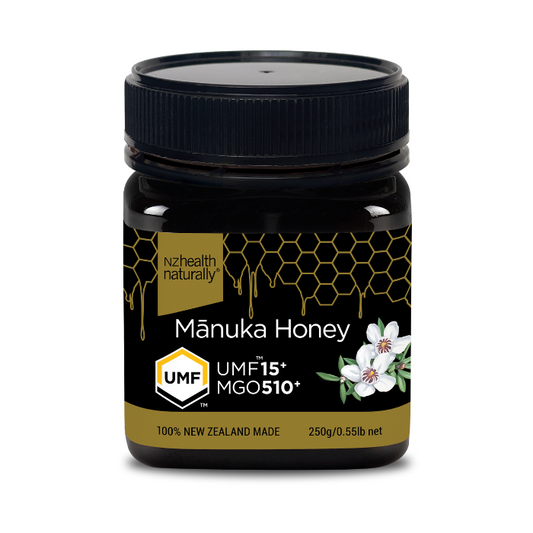 NZ Health UMF 15+ Manuka Honey Immunity Digestion & Healing Support – 250g NZ Health