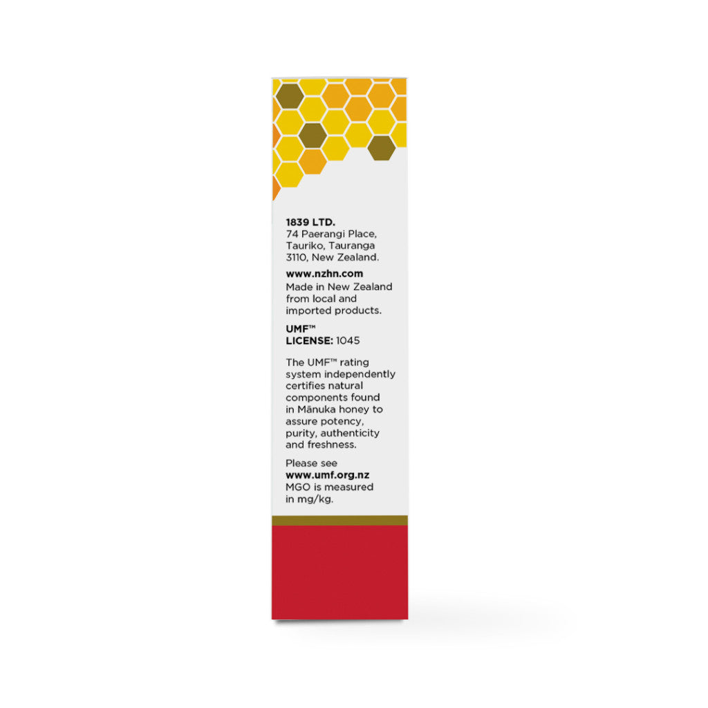 NZ Health UMF 10+ Manuka Honey Lozenges Lemon Soothing Relief with Propolis Menthol & Peppermint Oil - 12s NZ Health