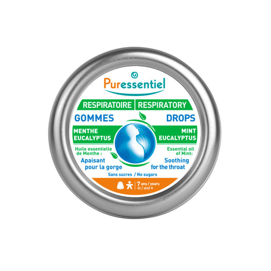 Puressentiel Respiratory Throat Drops Mint & Eucalyptus 20's Puressentiel