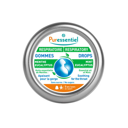 Puressentiel Respiratory Throat Drops Mint & Eucalyptus 20's Puressentiel