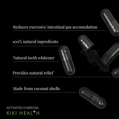 KIKI Health Activated Charcoal - 50 Capsules KIKI Health