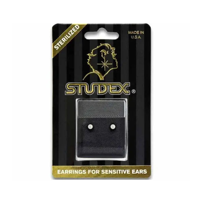Studex Sensitive Gold Plated 6mm White Pearl Earrings 6MM STUDEX