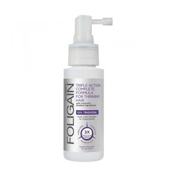 Foligain Triple Action Formula for Thinning Hair for Women with 10% Trioxidil - 59ml FOLIGAIN
