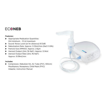 Trister Econeb Piston Compressor Nebulizer - AP12003A Trister