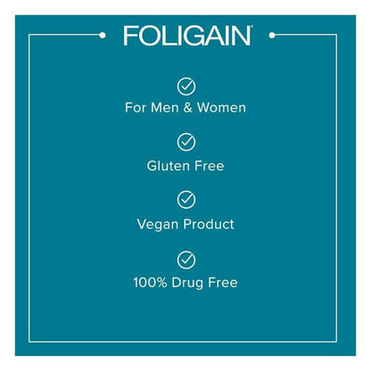 Foligain Stimulating Supplement For Thinning Hair Men & Women - 60 Capsules FOLIGAIN