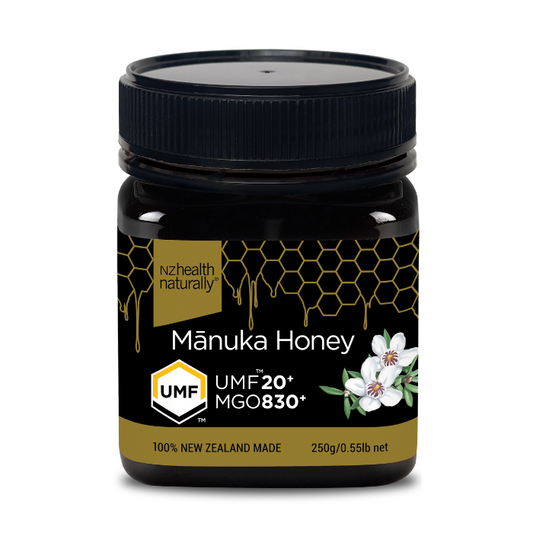 NZ Health UMF 20+ Manuka Honey Rare Potent Natural Honey for Immunity Digestion & Stomach Healing – 250g NZ Health