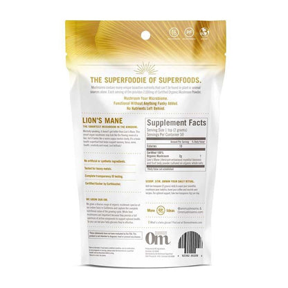 Om Lions Mane Organic Mushroom Powder 100 g OM