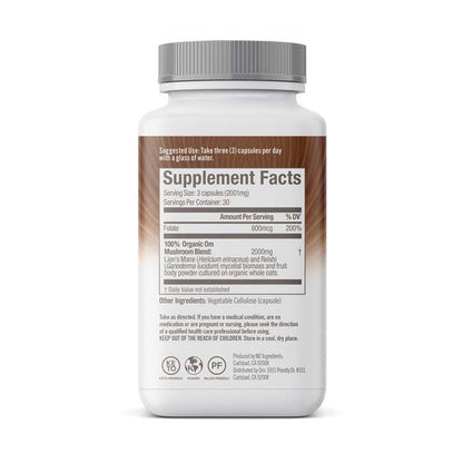 Om Brain Fuel Mushroom Superfood 90 Vegetable capsules OM