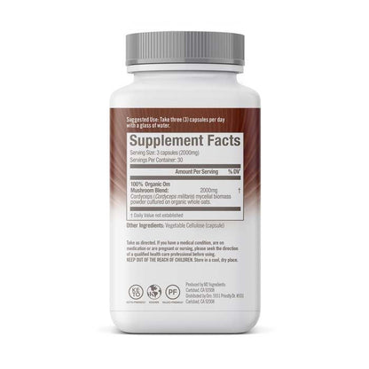 Om Cordyceps Mushroom Superfood 90 Vegetable capsules OM