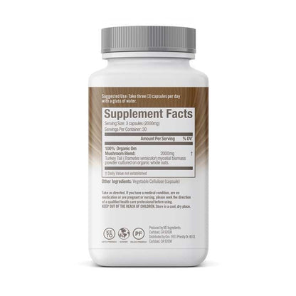 Om Turkey Tail Mushroom Superfood 90 Vegetable Capsules OM