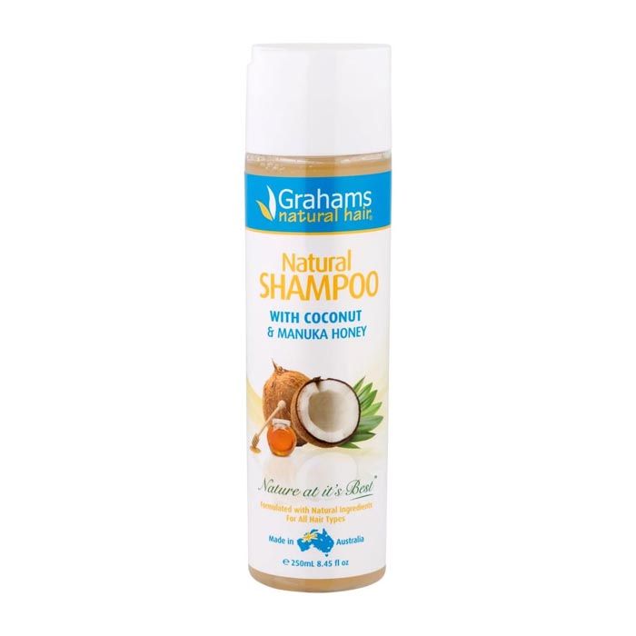 Grahams Natural Shampoo With Coconut & Manuka Honey - 250ml Grahams