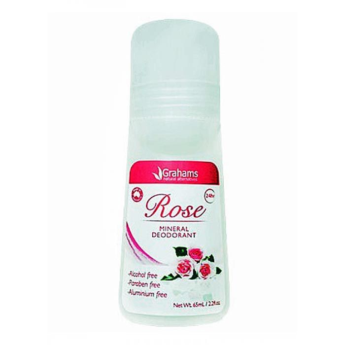 Grahams Natural Mineral Deodorant Rose - 65ml Grahams