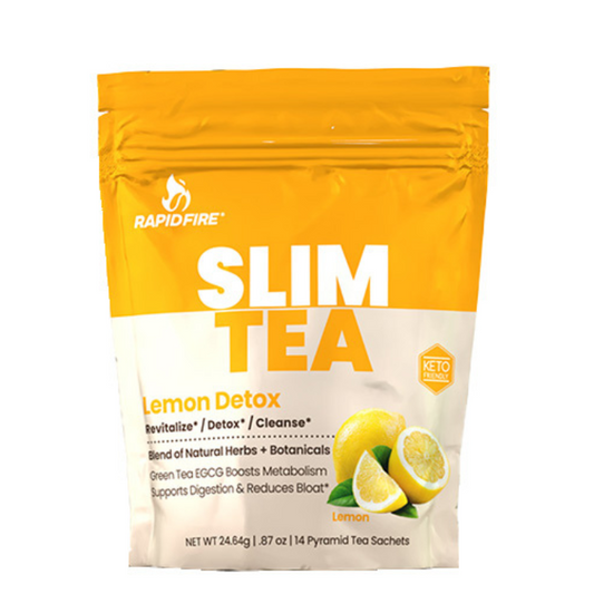 Rapidfire Slim Tea Herbal Lemon Teatox 14 Bags Rapidfire